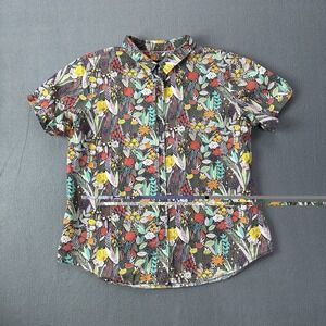 Wildfang The Essential Button-Up In Oasis Multicolor XL Extra Large Floral